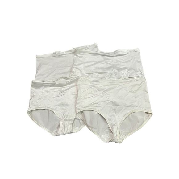 Vintage Sears Shiny White Granny Panty Style 49596 3XL Set of 4 - Picture 10 of 11
